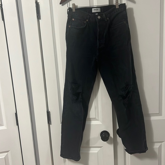 AGOLDE | Cherie High Rise Straight in Distortion - Picture 2 of 6